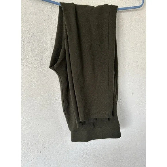 Style & Co Seamed Ponte Leggings Pants L Olive Green Comfort Waist Stretch - Picture 7 of 7